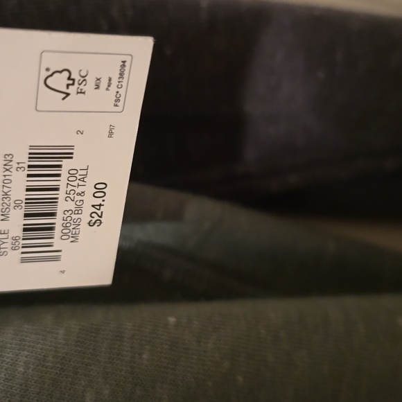 SONOMA BRAND MEN'S BIG AND TALL SOFT CREWNECK GREEN & GRAY SHIRT SIZE XL TALL - Picture 6 of 13